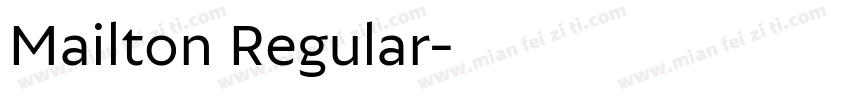 Mailton Regular字体转换